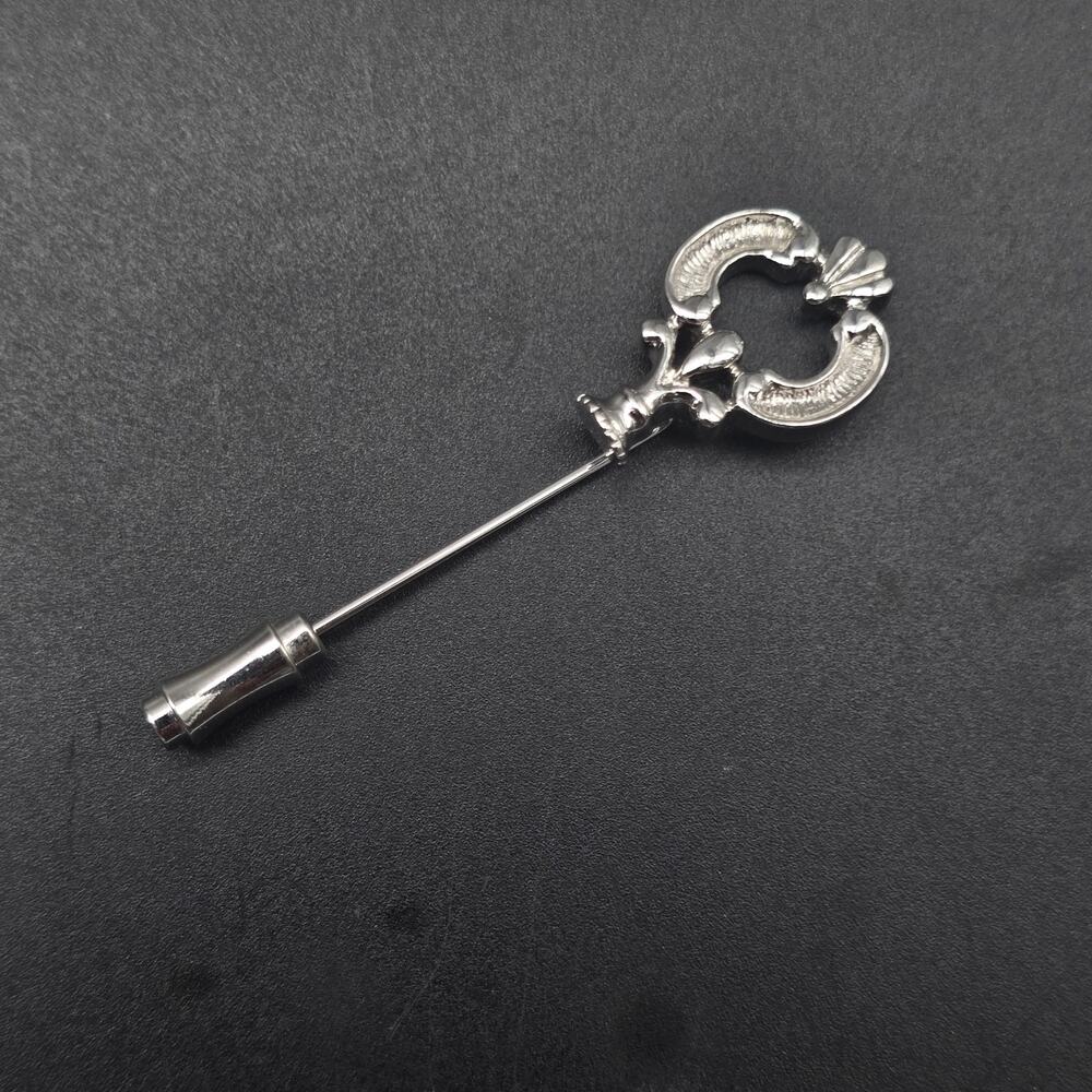 Avon Scepter Stick Pin Hat Pin Silver Tone Vintage Costume Jewelry